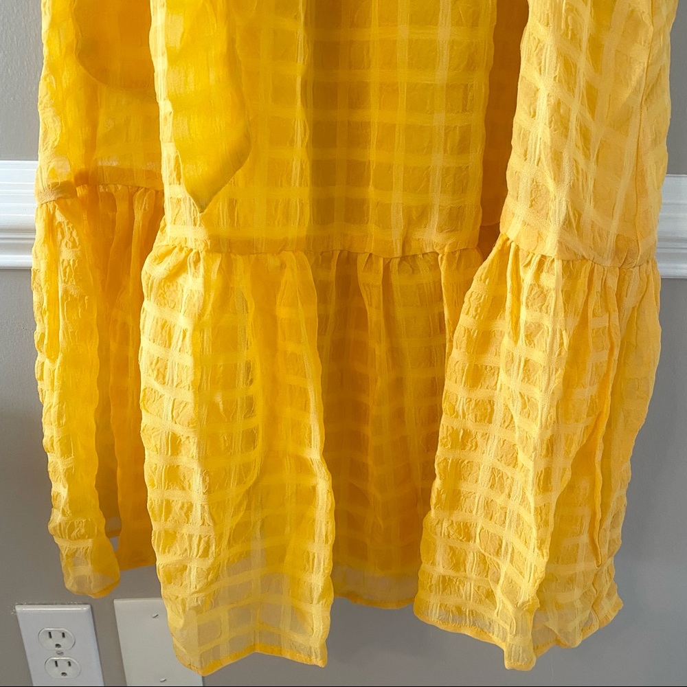 Flying Tomato Golden Yellow Midi Wrap Dress - Picture 5 of 11